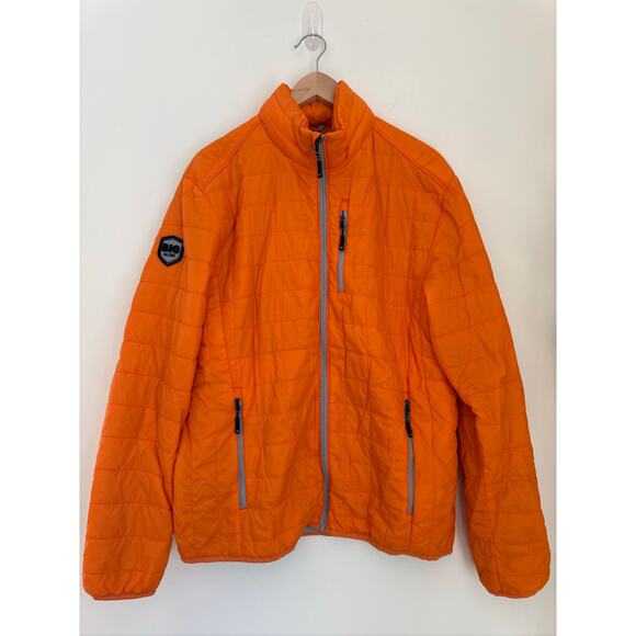 Cutter & Buck Rainier CB WeatherTec Quilted Nylon Jacket - Orange, L - Picture 2 of 8